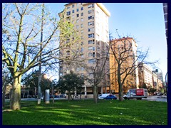 Apartment buildings outside the city center